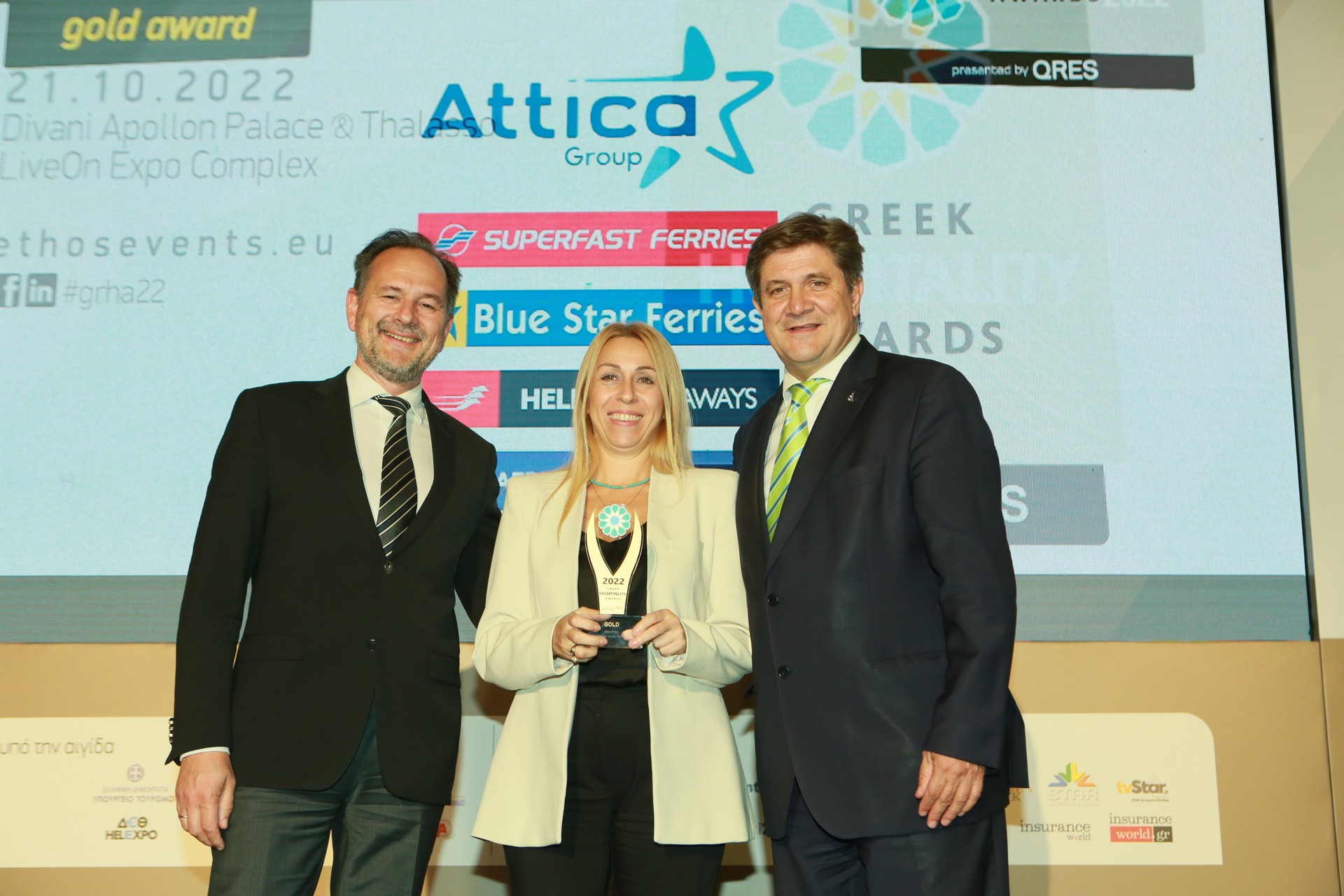 Τρία βραβεία για την Attica Group στα Greek Hospitality Awards 2022