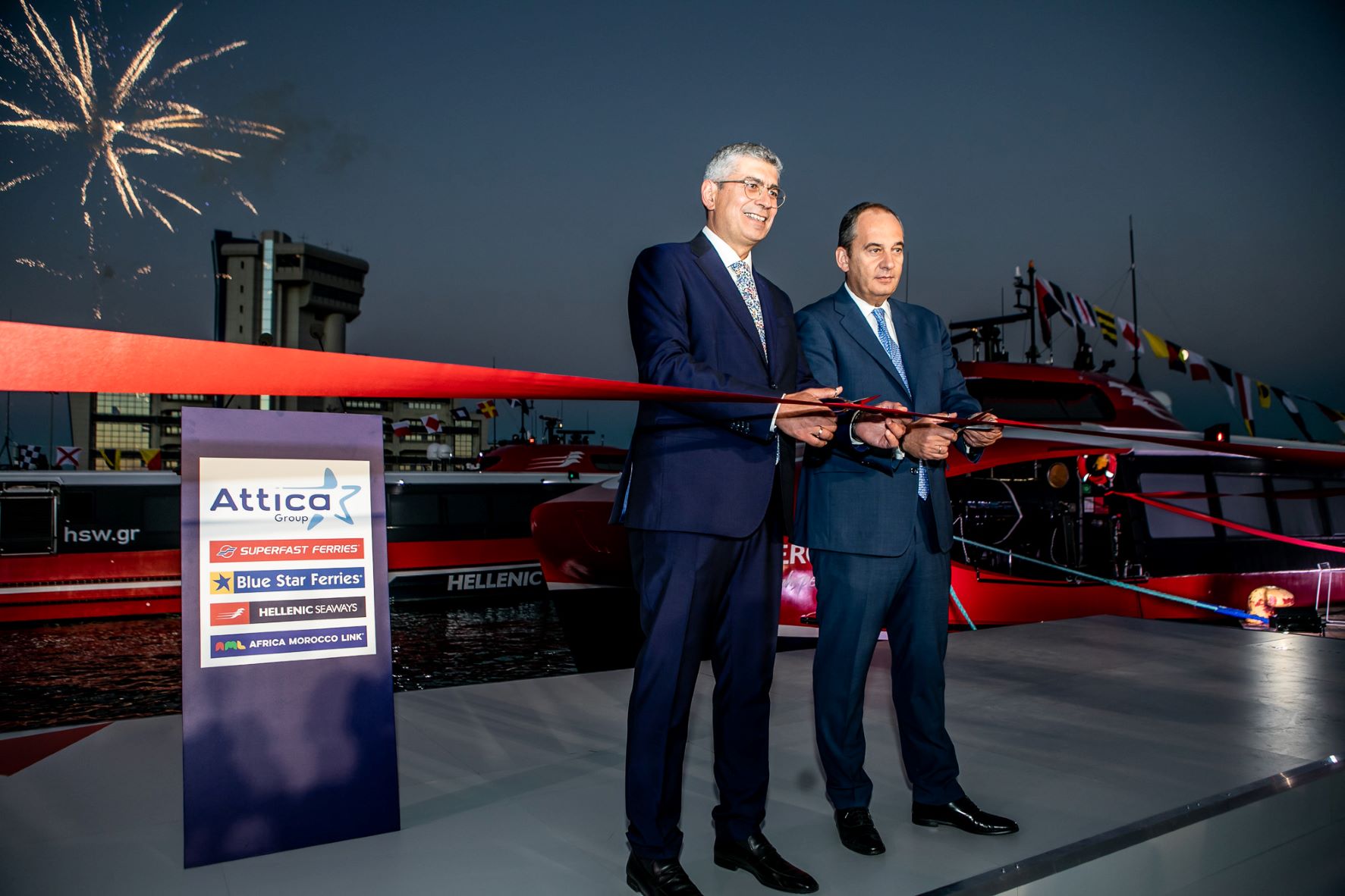 Attica Group inaugurates  the 3 new AERO Highspeed vessels  