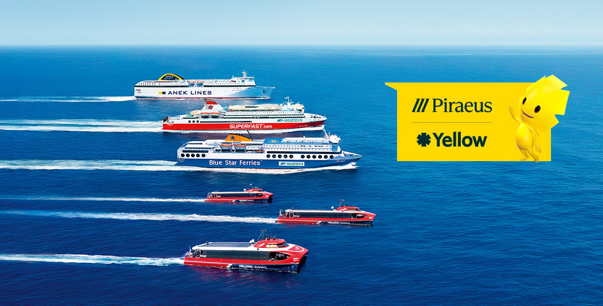 Blue Star Ferries & Yellow