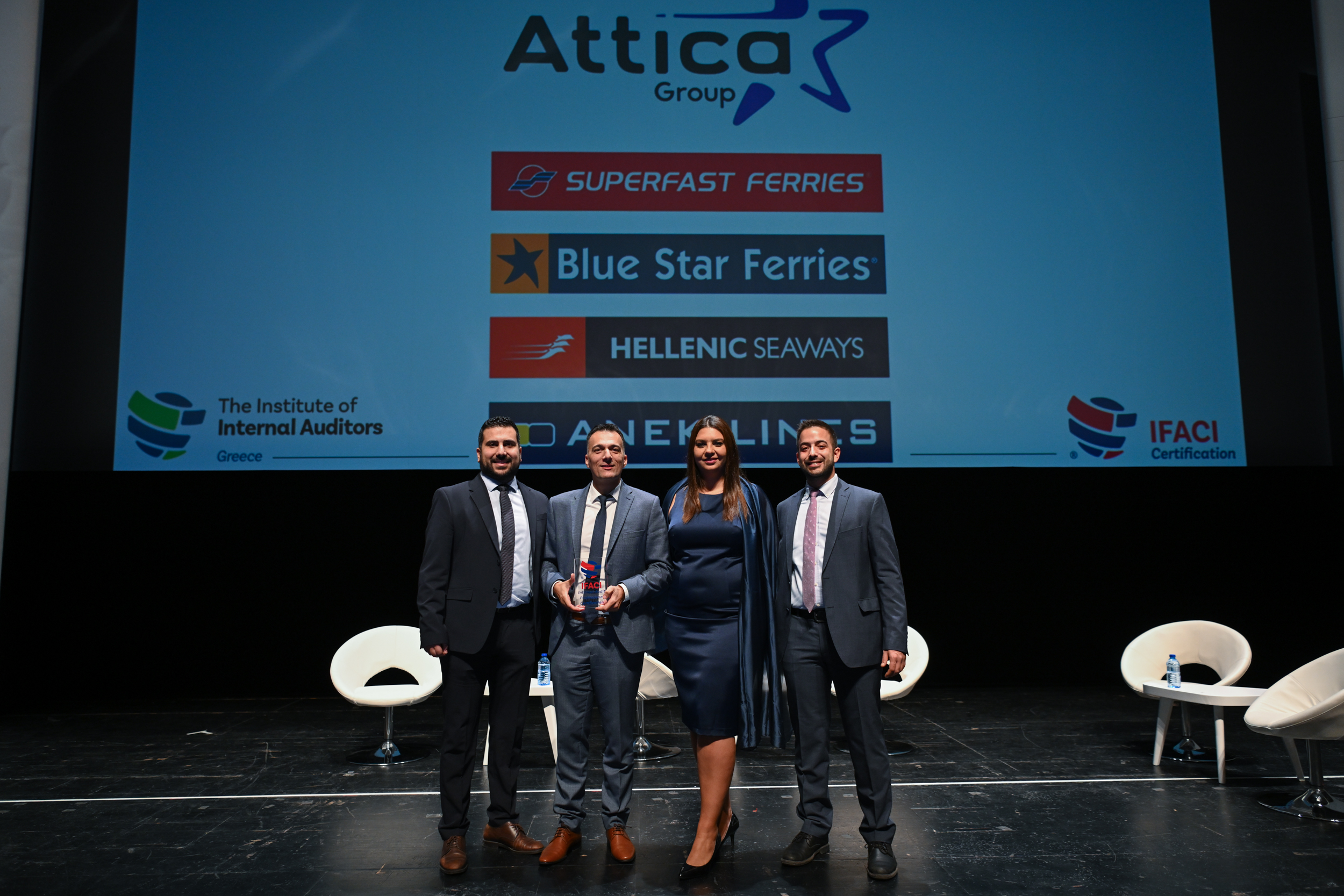 International Certificate Award to Attica Group’s Internal Audit  by IFACI  